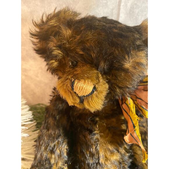Artist Handmade Mohair Teddy Bear Ruthie O'Neill Teddy Loves Company 14" 1990s - Picture 6 of 10